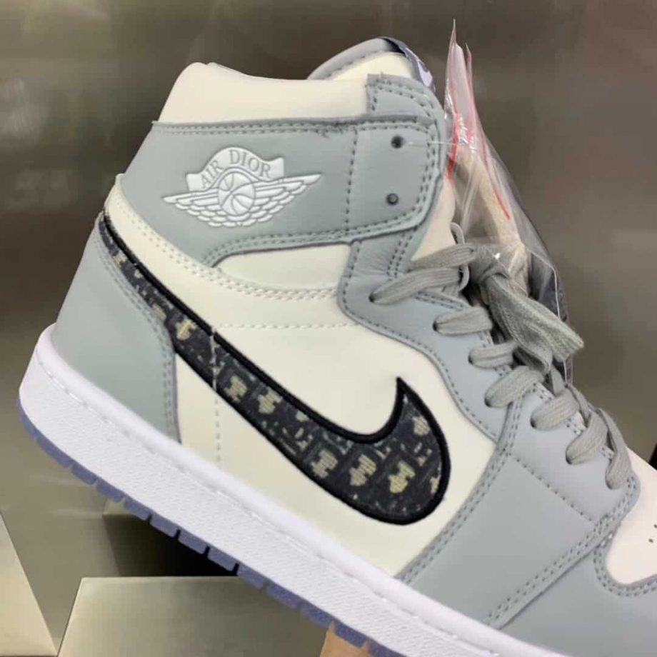 Air Jordan One Grey High Top Sneaker - AJD026