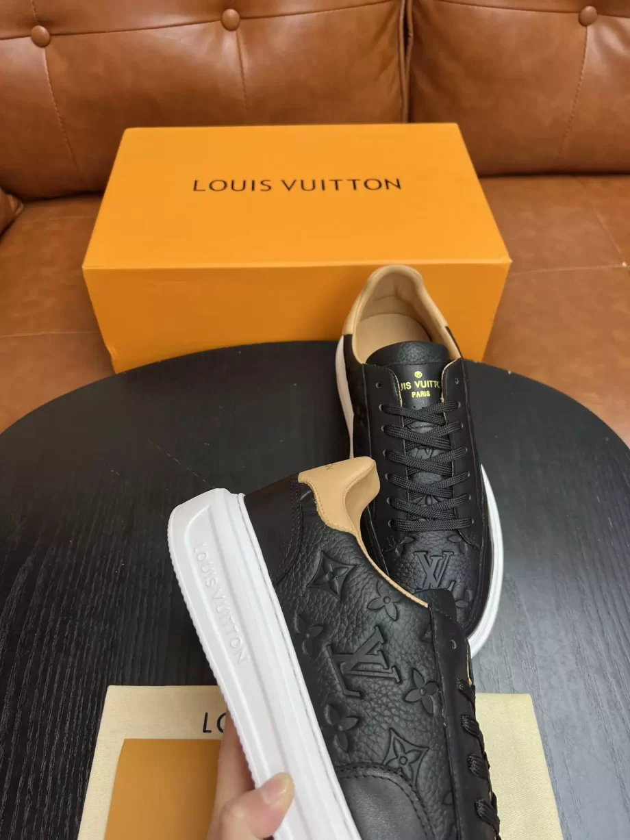 LV Beverly Hills Sneaker Black Monogram Leather - LSVT042