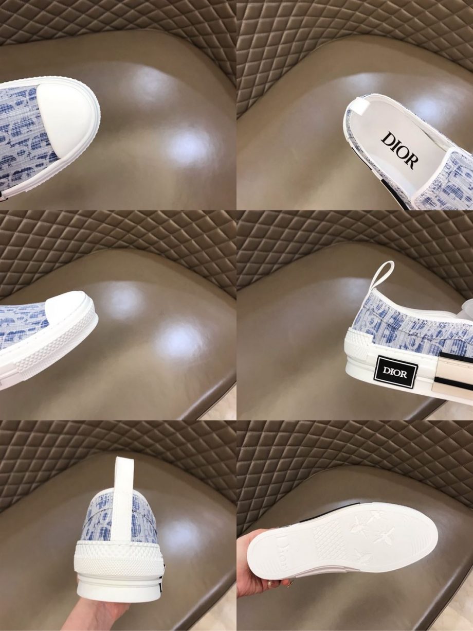 B23 Slip-On Sneaker Blue Dior Oblique Kasuri Jacquard - Cdo063