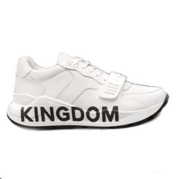 Burberry Kingdom Print Sneakers In White - Bbr22