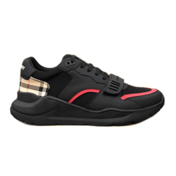 BURBERRY REGIS CHECK LACE-UP SNEAKER - BBR03