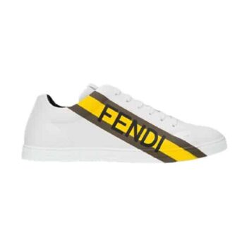 Fendi Low-Top Logo Print Sneakers - Fd010