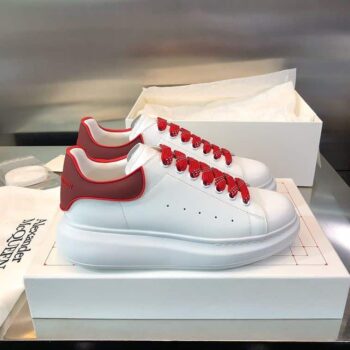 Alexander Mcqueen Oversized White/Red Red Shoelace Sneaker - Am035