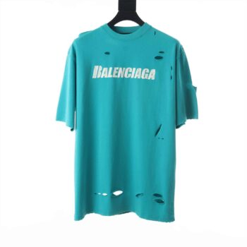 Balenciaga Logo Cut-Out Cotton T-Shirt - BB020