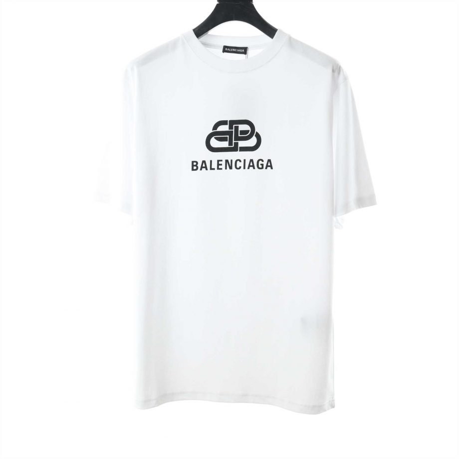 Balenciaga Metallic Printed Cotton Jersey T-Shirt - BB014