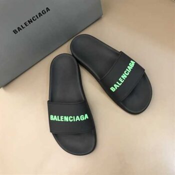 Balenciaga Rubber Logo Pool Slide Sandals - BBG008