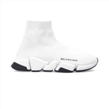 Balenciaga Speed 2 Sneakers In White - Bb108