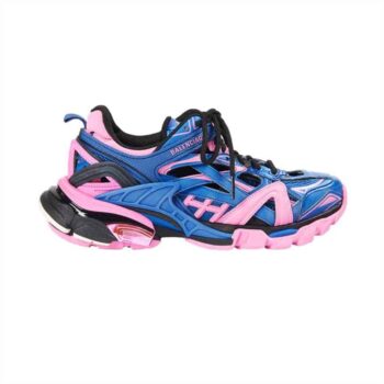 Balenciaga Track 2 Sneakers In Blue And Pink - Bb084