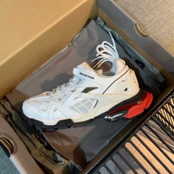 Balenciaga Track 2 Sneakers In White And Red - Bb082