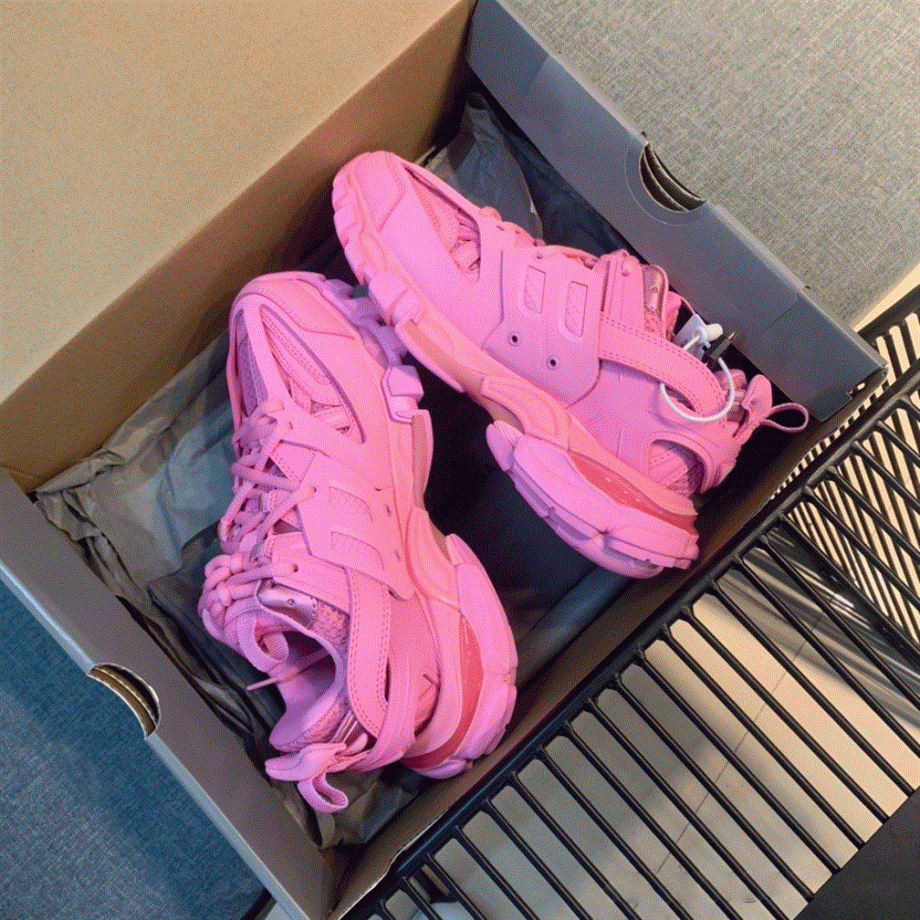 Balenciaga Track 3 Sneakers In Pink - Bb023