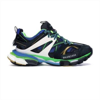 Balenciaga Track 3.0 Sneakers In Black And Green - Bb067