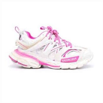 Balenciaga Track 3.0 Sneakers In White And Pink - Bb073
