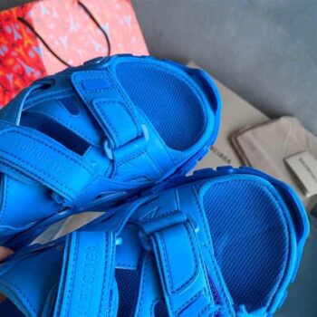 Balenciaga Track Sandals In Blue - BBG005