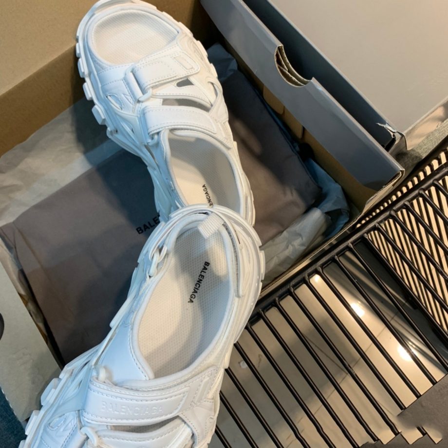 Balenciaga Track Sandals In White - BBG002