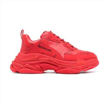 Balenciaga Triple S Sneakers In Red - Bb092