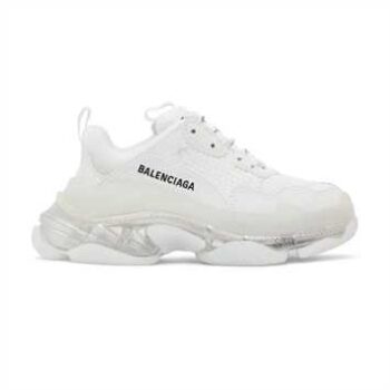 Balenciaga Triple S White Clear Sole Sneakers - Bb068
