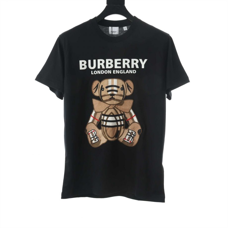 Burberry Teddy Bear Embroidered Logo T-shirt - BBR014