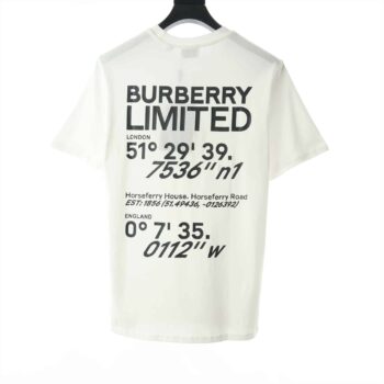 Burberry White Carrick Coordinate T-Shirt - BBR009