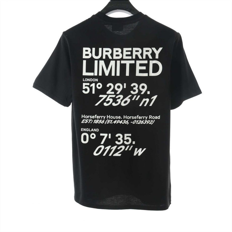Burberry Black Carrick Coordinate T-Shirt - BBR010