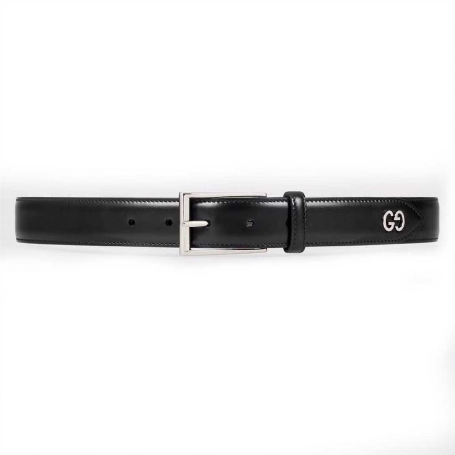 Gucci Leather Belt With Gg Detail - BG21