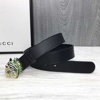 Gucci Leather Belt With Tiger Head - BG19