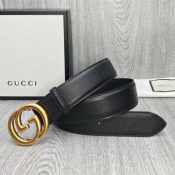 Gucci Men's Interlocking Gg Reversible Leather Belt - BG22