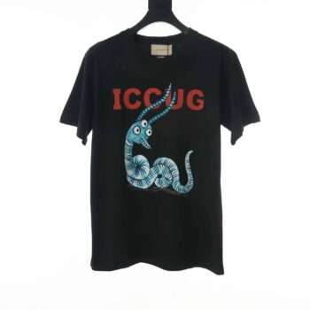 Gucci T-Shirt With Iccug Animal Print By Freya Hartas - GCS003