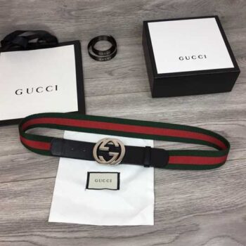 Gucci Web Belt With G Buckle - BG37