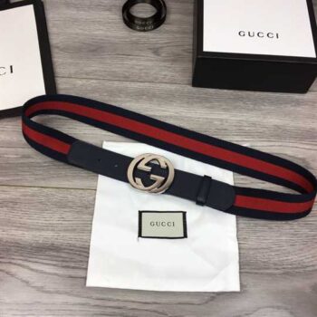 Gucci Web Belt With G Buckle - BG38