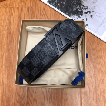Louis Vuitton Belt Initiales Damier Graphite Back Grey - LBT067