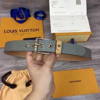 Louis Vuitton Belt Voyager Monogram 35mm Grey - Available with prices $110-$130.