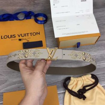 Louis Vuitton Calf Leather Lv Iconic 35mm Belt - LBT014
