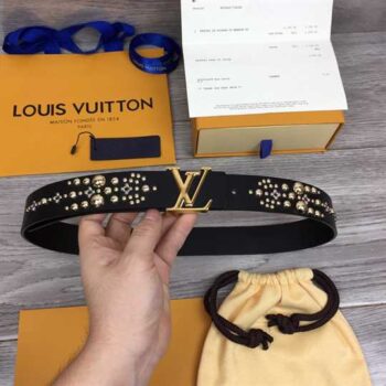 Louis Vuitton Calf Leather Lv Iconic 35mm Belt - LBT017