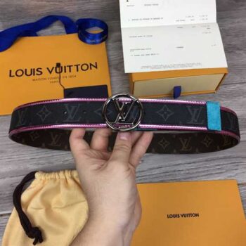 Louis Vuitton Lv Circle 40mm Belt Monogram Eclipse Canvas - LBT015