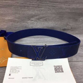 Louis Vuitton Men's Initiales 40mm Reversible Belt Blue - LBT048
