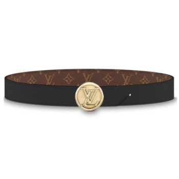 Louis Vuitton Monogram Lv Circle Logo 35mm Reversible Belt - LBT029