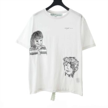 Off-White Embroidered Cotton-Jersey T-Shirt - OFW019