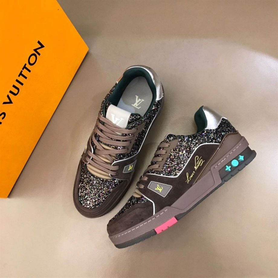 Louis Vuitton Trainer Sneakers In Gray - Lsvt100