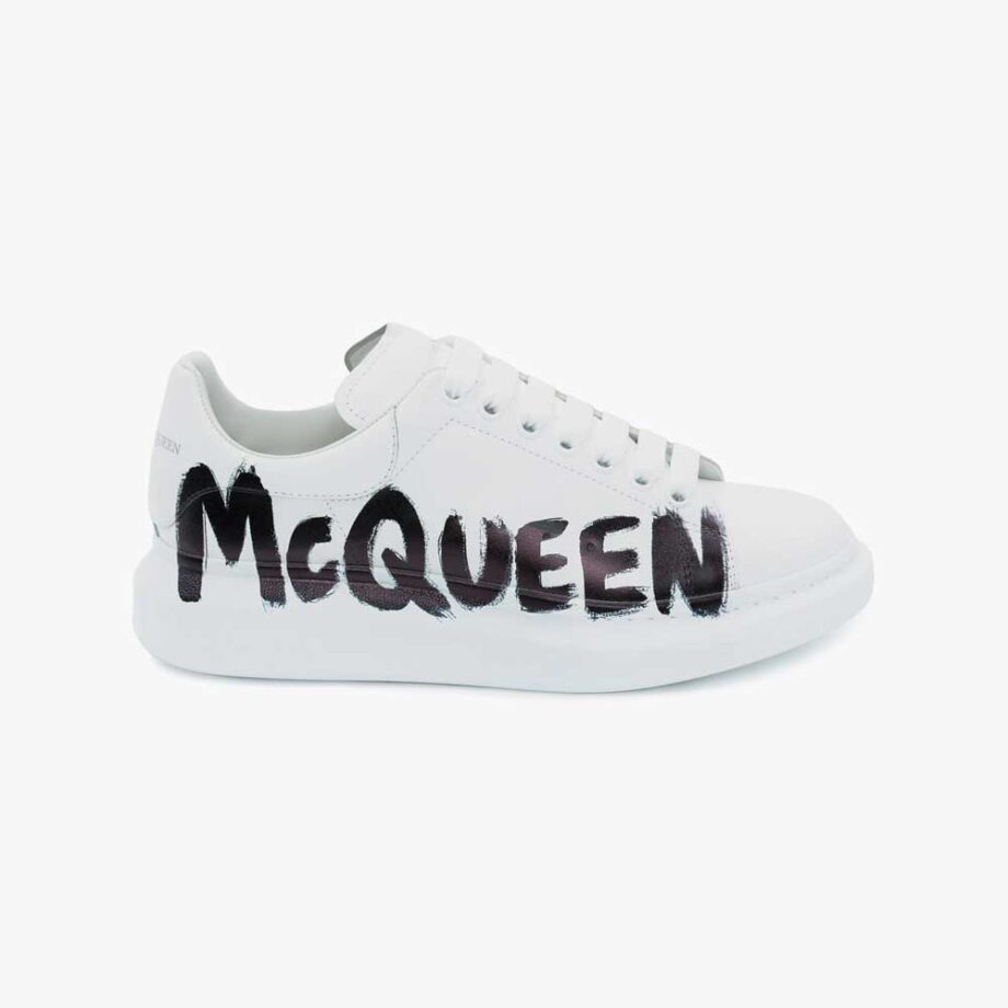 Men's McQueen Graffiti Oversized Sneaker in Whiteblack - AM142