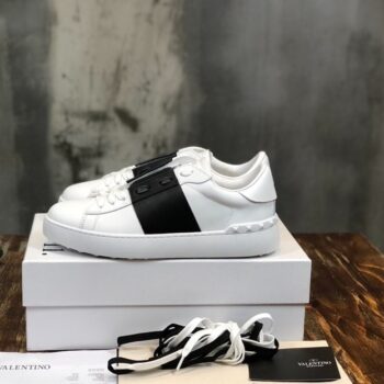Open White Calfskin Sneaker - VLS028