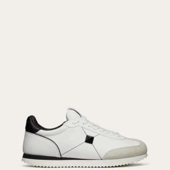 Stud Around Low-Top Calfskin And Nappa Leather Sneaker - VLS004