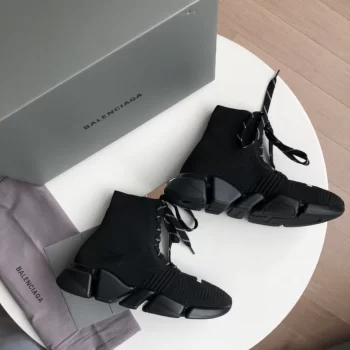 Balenciaga Speed 2.0 Lace-Up Sneaker In Black - BB238