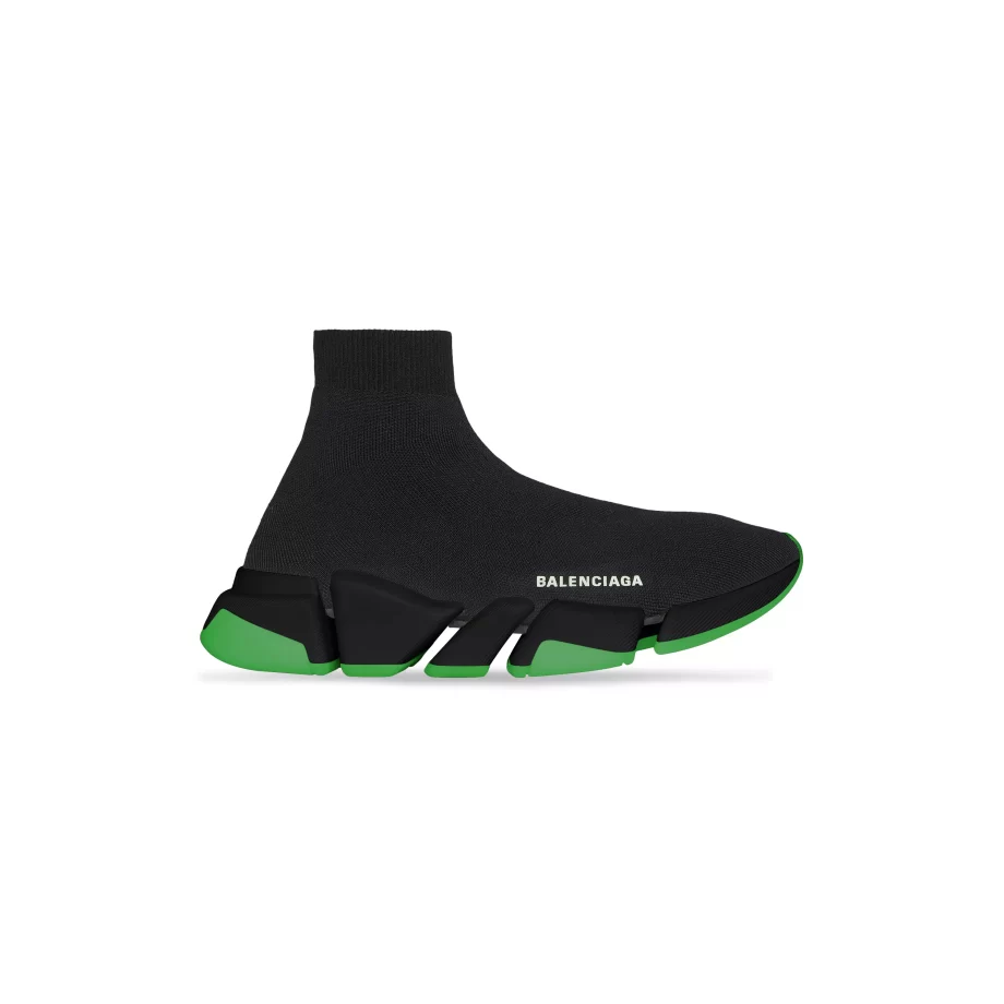 Men's Speed 2.0 Clear Sole Recycled Knit Sneaker In Black - BB235