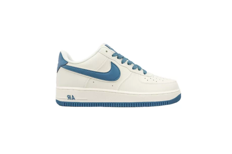 Nike Air Force 1 in White and Blue - AF009