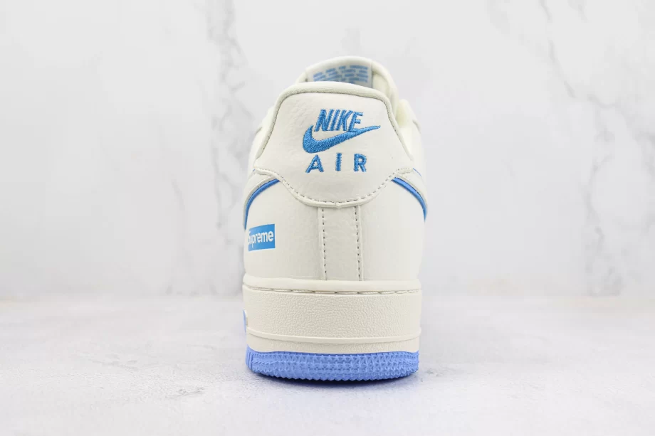 Supreme x Nike Air Force 1 Low White Blue - AF114