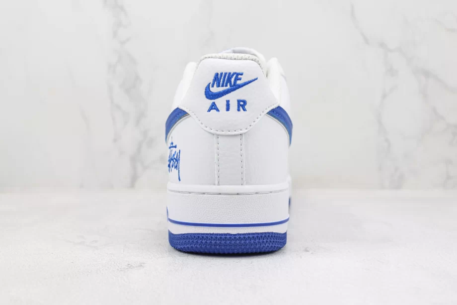 Nike Air Force 1 Low White Blue Custom - AF054