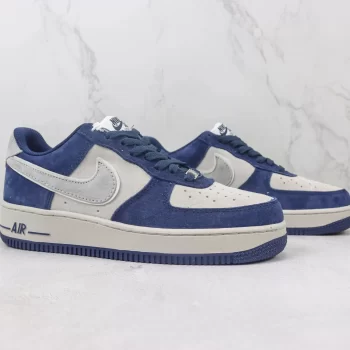 Nike Air Force 1 Low College Cream Midnight Navy - AF134
