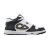 B57 Mid-Top Sneaker Black and White Smooth Calfskin with Beige and Black Dior Oblique Jacquard - CDO108