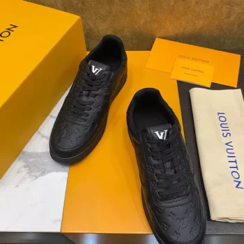 LV Rivoli Sneaker Black Mini Monogram Embossed Calf Leather - LSVT246