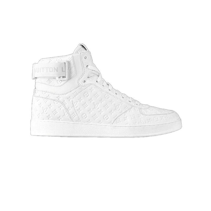 LV Rivoli Sneaker Boot White Mini Monogram Embossed Calf Leather - LSVT249